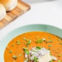 Pav Bhaji · The most famous Mumbai (Bombay) street food: mildly spicy vegetable stew with a side of fres...