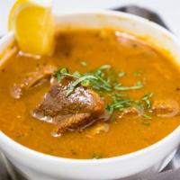 Mutton Marag · Marag soup made with , tender goat  meat with bone, Patiala signature.