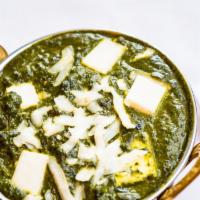 Saag Paneer · Cream spinach, cheese and garden herbs.