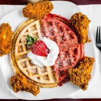 Waffles · Served with wings
