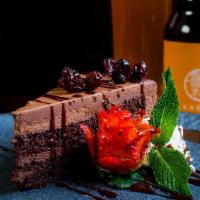 Chocolate Temptation · Hazelnut cream, toasted hazelnut, chocolate glaze
