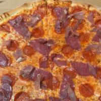 Italian Meat Lovers · With prosciutto, salami, and pepperoni.
