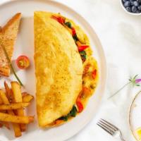 Happy Health · Mushrooms, spinach, and egg whites. Served with home fries and your choice of toast. White T...
