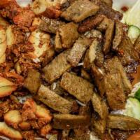 Lamb & Chicken Over Rice With Soda · 