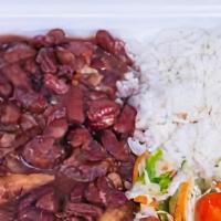 Stew Peas  · stew peas is served with white rice or rice and peas plus