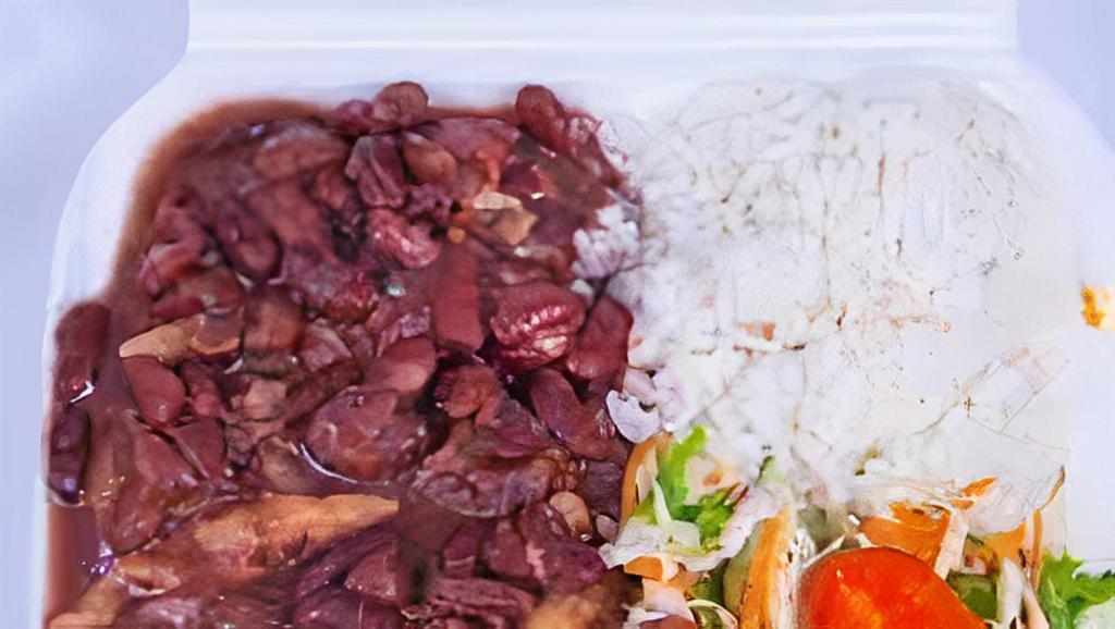 Stew Peas  · stew peas is served with white rice or rice and peas plus