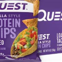 Quest Tortilla Style Loaded Taco Protein Chips · Quest Loaded Taco Tortilla Style Protein Chips are made with complete dairy-based protein an...