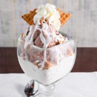S'More Supreme · 2 Scoop Sundae with White Chocolate Ice-Cream + Milk Chocolate Ice-Cream - Graham Cracker Pi...
