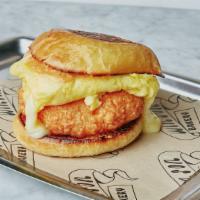 Ec Milk Bun · Egg, raclette, and ginger deluxe. Vegetarian. Can be made gluten free without Ginger Deluxe ...