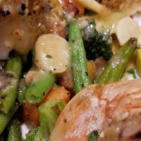 Stuffed Shrimp · Over sauteed spinach or broccoli.