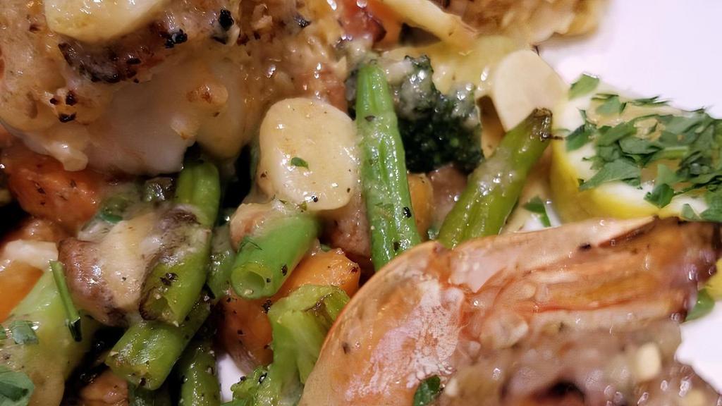 Stuffed Shrimp · Over sauteed spinach or broccoli.