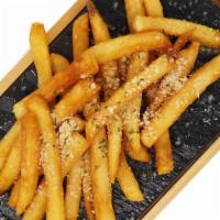 Parmesan Truffle Fries · Fries topped with Parmesan Cheese and Truffle oil