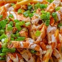 Buffalo Ranch Fries · Fries drizzled with Buffalo sauce and Ranch dressing