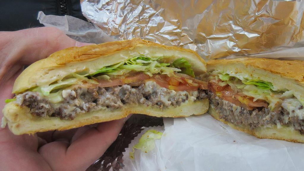 Chopped Cheese Sandwich · Finely diced ground beef with onions melted cheese lettuce and tomato