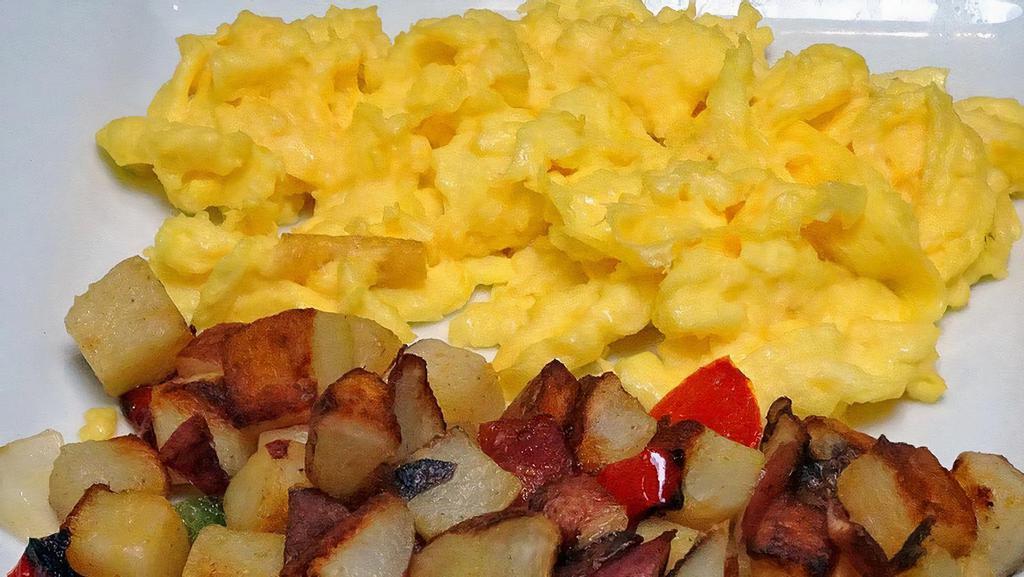 2 Eggs With Home Fries · 