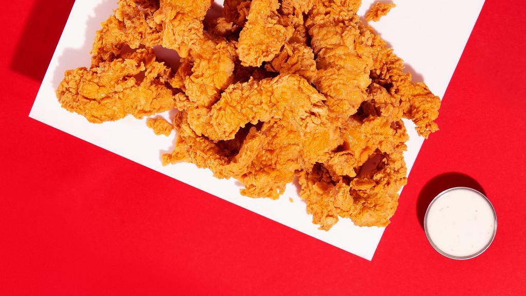 16 Tenders · Handbreaded crispy chicken tenders with your choice of sauce!