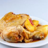 Fricase De Pollo Con Papas · Chicken in stew w/ potatoes.