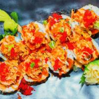 Atlantic Salmon Volcano Roll · 