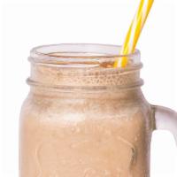 Almond Latte Smoothie · Banana, nut milk, almond, agave, and cinnamon.