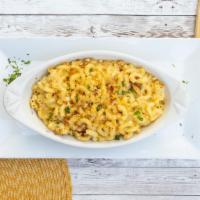 Skillet Mac & Cheese · The classic but better, smoked bacon, and toasted bread crumbs.