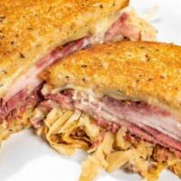 The Edith · Our flagship sandwich! House-smoked, hand-sliced pastrami piled high and grilled to order wi...