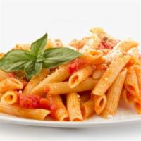 Penne Alla Vodka · House made vodka sauce prepared with vodka, heavy cream, crushed tomatoes, onions, and tradi...