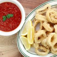Fried Calamari · Served with choice of side.