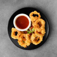 Crispy Fried Calamari  · House spiced calamari rings batter fried
  till golden.