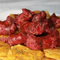 Longaniza Frita / Fried Dominican Sausage · 
