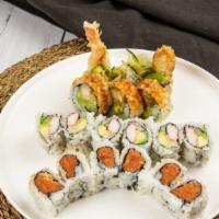 Three Rolls With Soup · Regular or hand roll.