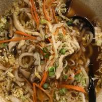 Chicken Broth Udon Noodle · 
