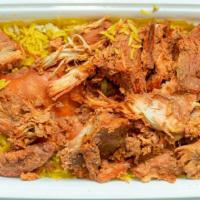 Halal Chicken And Lamb Over Rice · 