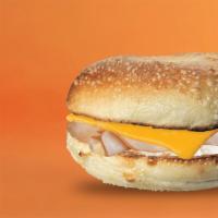 Ham & Cheese Bragel · Ham, Cheddar Cheese, and Cream Cheese on a Toasted Bagel