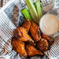 Wings · Breaded or plain. Come with choice of BBQ, Cajun, Buffalo or lemon pepper sauce.