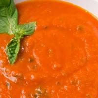 Tomato Soup · Fresh tomato soup.