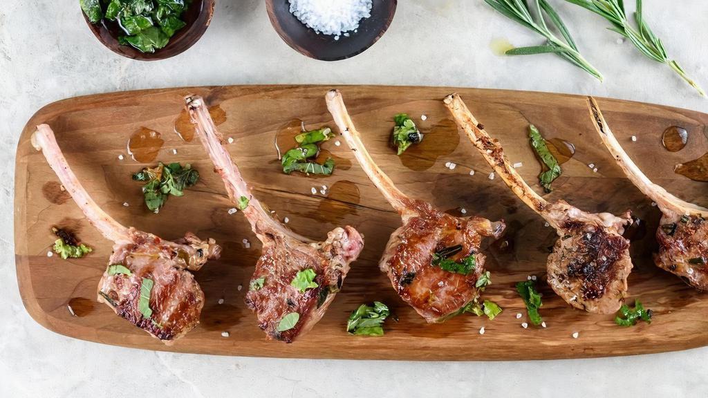 Lamb Chops · Juicy lamb chops marinated to perfection.