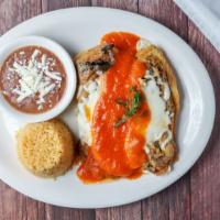 Chile Relleno · Authentic chile poblano dipped in egg batter and filled with cheese.