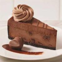  Godiva® Double Chocolate Cheesecake · Rich Godiva® cheesecake baked with chunks of milk chocolate topped with chocolate mousse, ch...