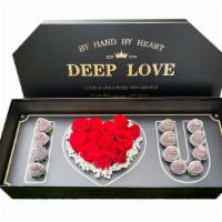 Deep Love Box · Say I love you to someone special with this arrangement of chocolate covered strawberries an...
