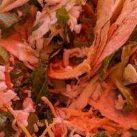 Side Salad · Lettuce cabbage medley, pico De gallo, shredded cheese, house vinaigrette, and chipotle crema.