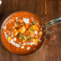 Paneer Makhni · Homemade cottage cheese simmered in rich creamy tomato sauce.