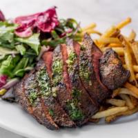 Steak Frites · Maitre d'hôtel butter, house-made steak sauce petite salade and french fries.

**eating raw ...