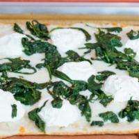 Spinach Pie  · Sauteed spinach with garlic, ricotta, and mozzarella.