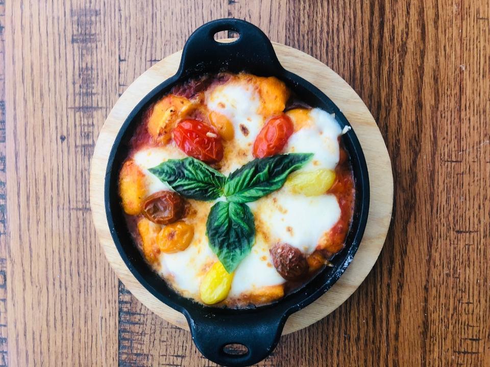 Gnocchi Sorrentina · Baked, Tomato Basil Sauce, Fresh Mozzarella