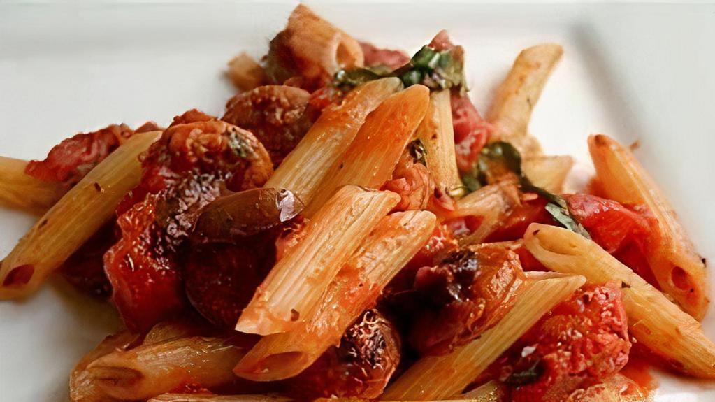 Pasta Alla Diabla · Served with your choice of pasta.
