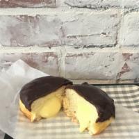 Boston Cream  · Freshly made, filled with cream and topped with chocolate.