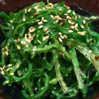 Seaweed Salad · Marinated seaweed tossed with roasted sesame seed and sesame oil.