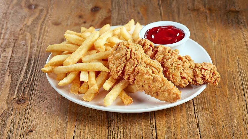 Kid'S Chicken Tenders · Served with lightly salted French fries (Cal 700-740)