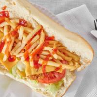 Grill Chicken Sandwich With French Fries & Soda · 