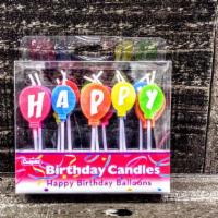 Happy Birthday Balloon Candles · 
